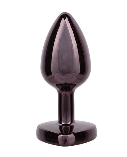 Jewel Black Diamond Heart Butt Plug