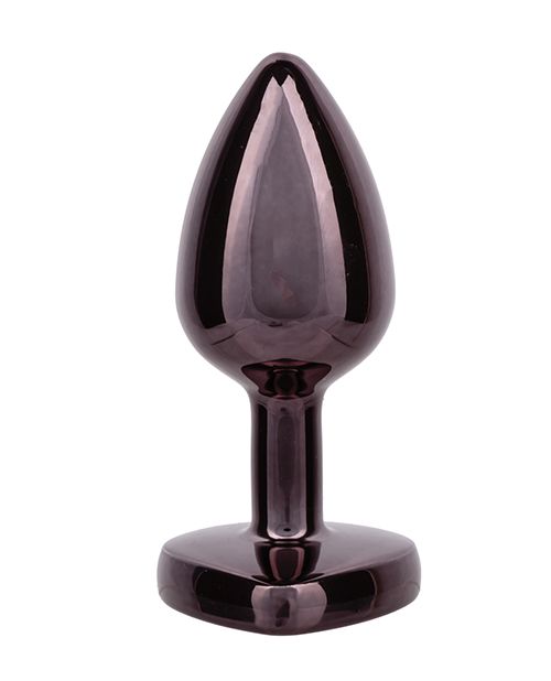 Jewel Black Diamond Heart Butt Plug