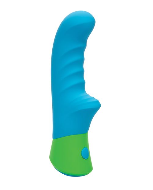 Rave Ridged-G Massager With Rippled Shaft & Stimulator