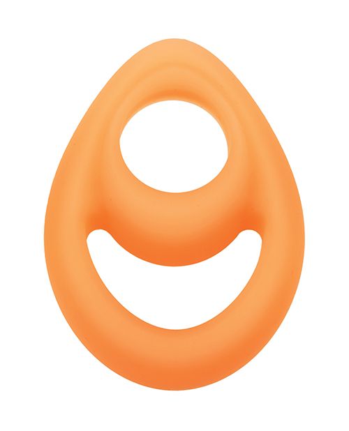 Alpha Liquid Silicone Glow in the Dark Teardrop Cock Ring