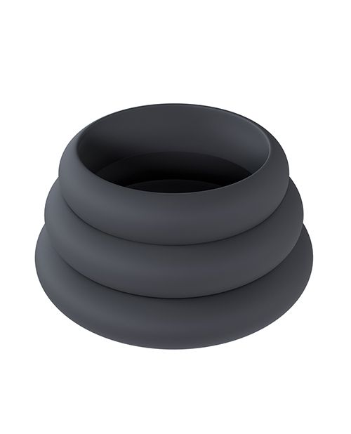 Levelz Wide O Silicone Cock Ring Set of 3