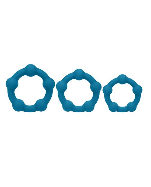 Levelz Beaded Silicone Cock Ring Set