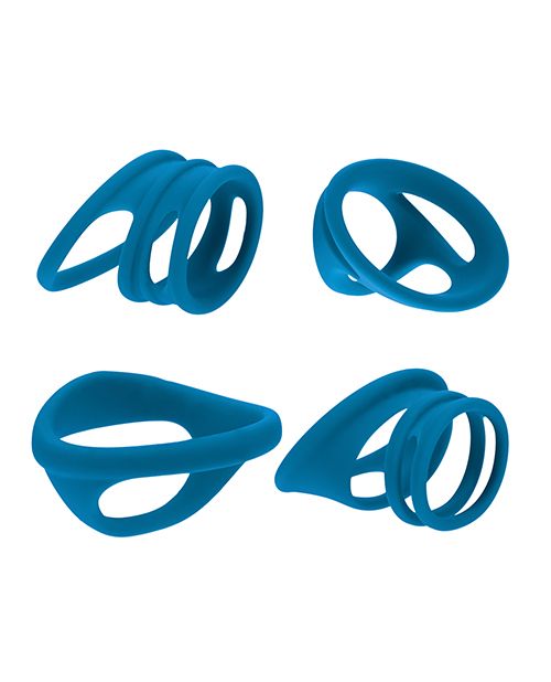 Levelz Set of 4 Silicone Cock & Ball Rings