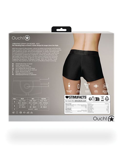 Ouch! Vibrating Strap On Boxer