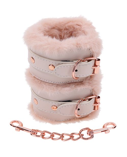 Sex & Mischief Peaches 'n Creame Fur Handcuffs