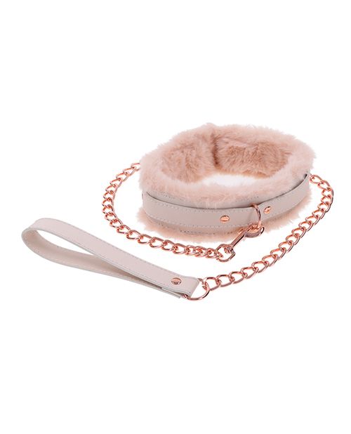 Sex & Mischief Peaches 'n Creame Fur Collar & Leash