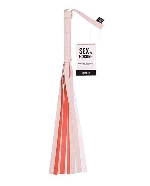 Sex & Mischief Peaches 'n Creame Stripe Flogger