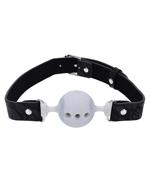 Sex and Mischief Lace Silicone Breathable Ball Gag
