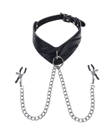 Velvet Noir Collar & Removable Clamps