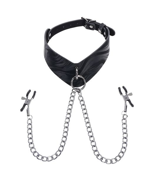 Velvet Noir Collar & Removable Clamps