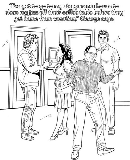 Wood Rocket Sexfeld Parody Coloring Book