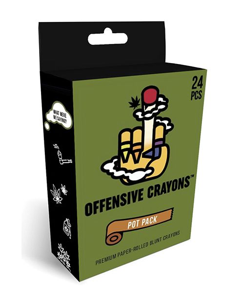 Wood Rocket Offensive Crayons Pot Pack