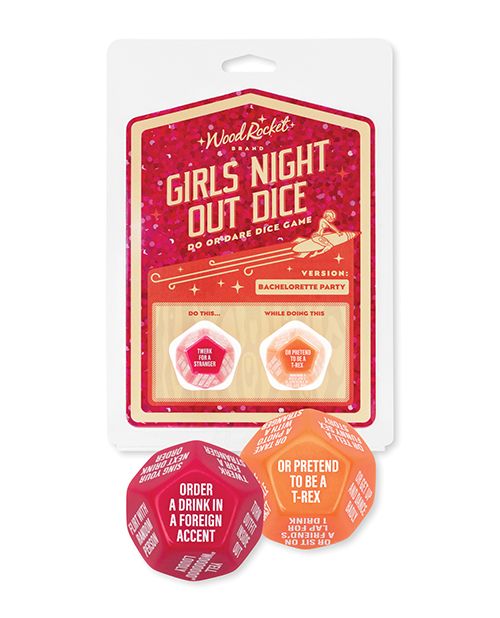 Wood Rocket Girls Night Out Do or Dare Dice Game