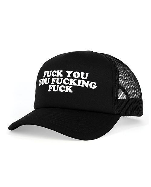 Wood Rocket Fuck You You Fucking Fuck Trucker Hat
