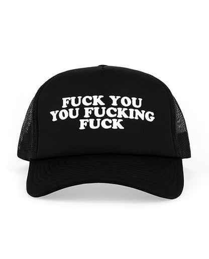Wood Rocket Fuck You You Fucking Fuck Trucker Hat