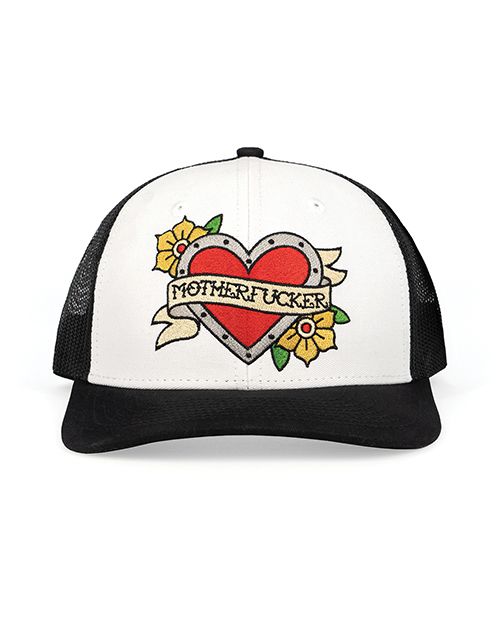 Wood Rocket Tattoo Heart Mother Fucker Trucker Hat