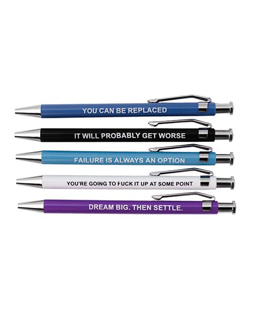 Wood Rocket Demotivational Pens