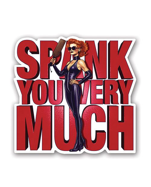 Wood Rocket Spank You Very Much Sticker