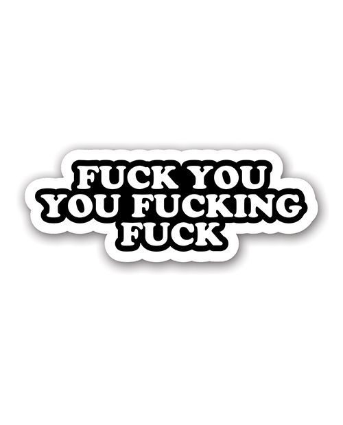 Wood Rocket Fuck You Fucking Fuck Sticker
