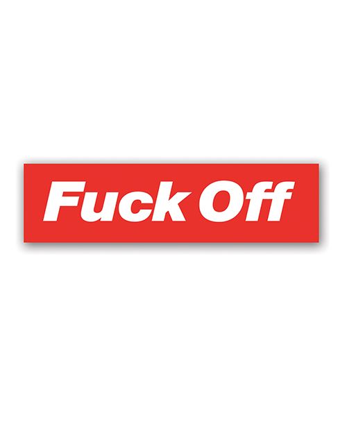 Wood Rocket Fuck Off Sticker