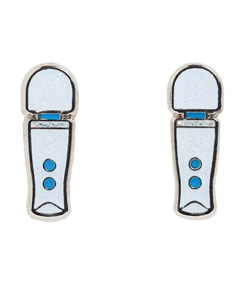 Wood Rocket Magic Wand Micro Earrings