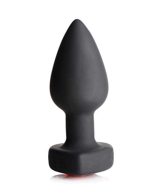 Booty Sparks 28X Silicone Vibrating Red Heart Anal Plug With Remote