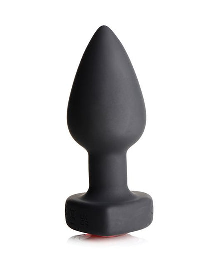 Booty Sparks 28X Silicone Vibrating Red Heart Anal Plug With Remote