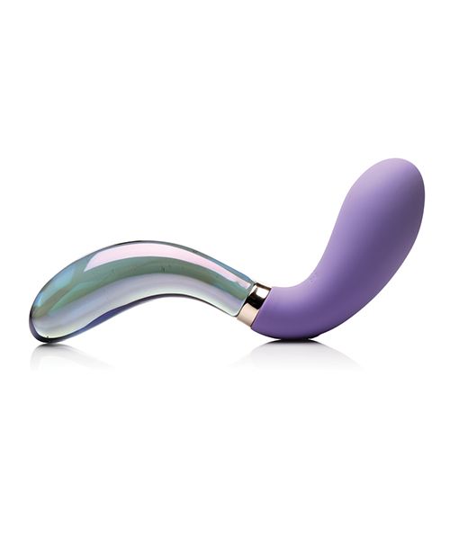 Prisms Vibra-Glass 10x Pari Dual Ended Wavy Silicone/Glass Vibrator