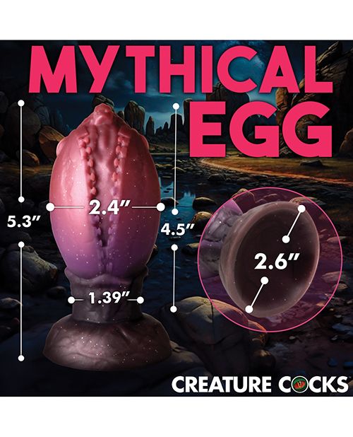 Creature Cocks Dragon Hatch Silicone Egg-Large