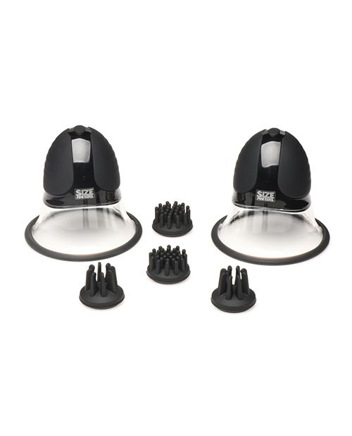 Size Matters 10X Rotating Silicone Nipple Suckers With 4 Attachments