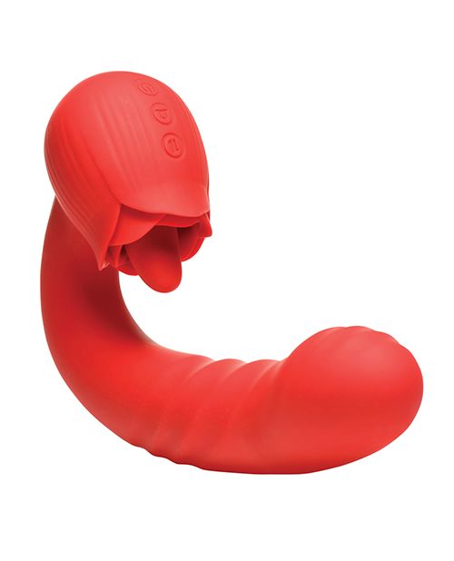 Bloomgasm Boom Bloom Thrusting & Licking Rose Vibrator