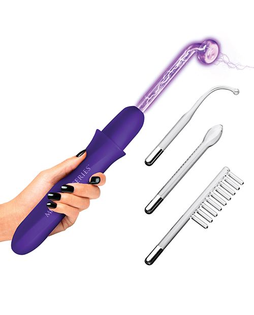 Master Series Elektrawand Rechargeable Violet Wand With Attachments
