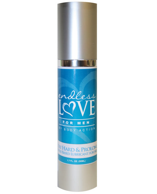 Endless Love For Men Stay Hard and Prolong Lubricant-1.7 oz - Wicked Sensations