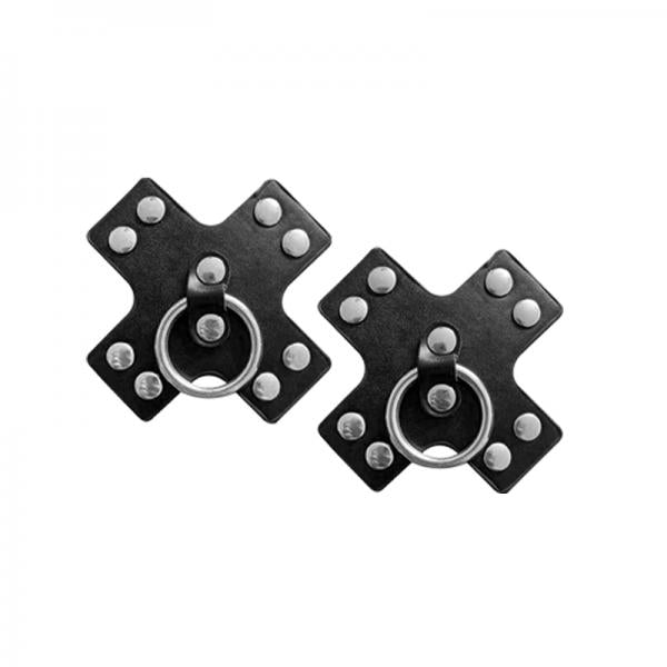 Nipplicious Seducer Leather Pasties With Ring