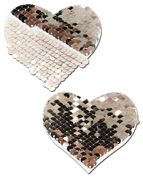 Pastease Color Changing Flip Sequins-Hearts