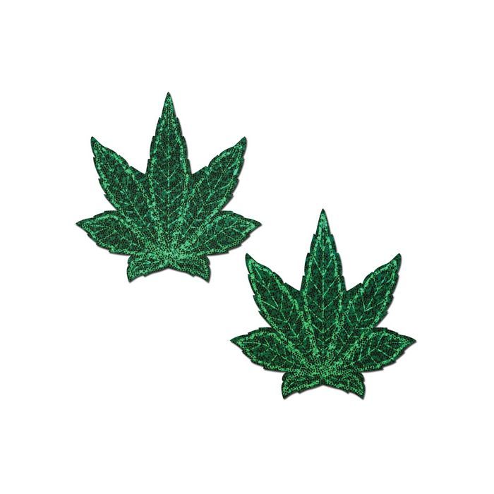 Pastease Glitter Marijuana Leafs