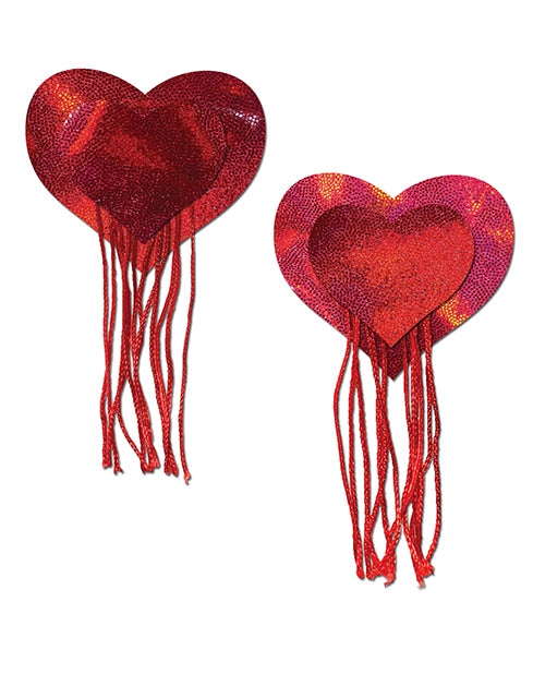 Pastease Tassel Holographic Heart Pasties