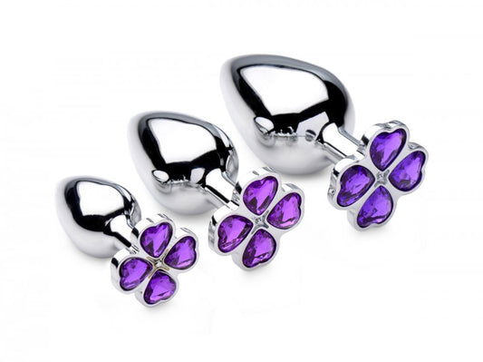 Flower Hearts Anal Plug Set - Wicked Sensations