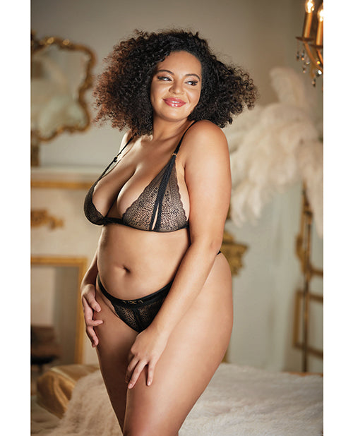 Allure Lace Peek a Boo Bra and Panty