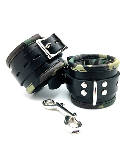 Sensual Sin Leather Padded Wrist Cuffs - Wicked Sensations