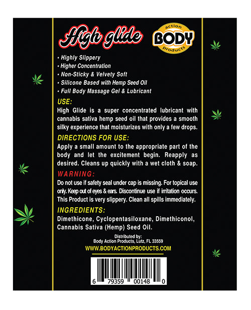 Body Action High Glide Erotic Lubricant