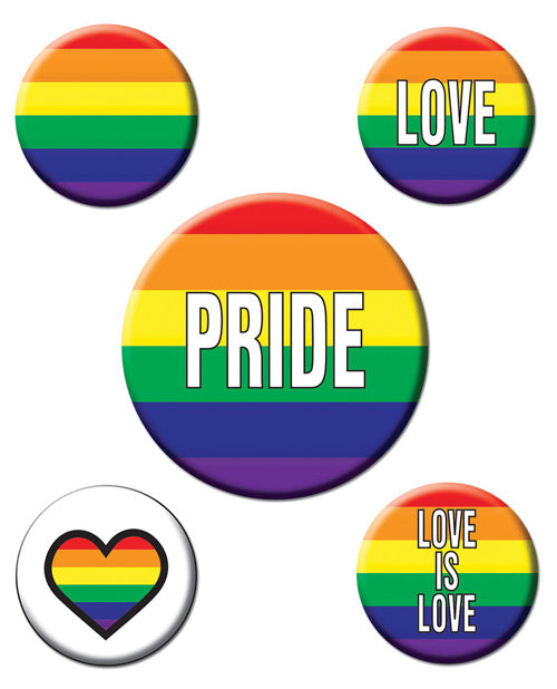 Rainbow Party Buttons - Wicked Sensations
