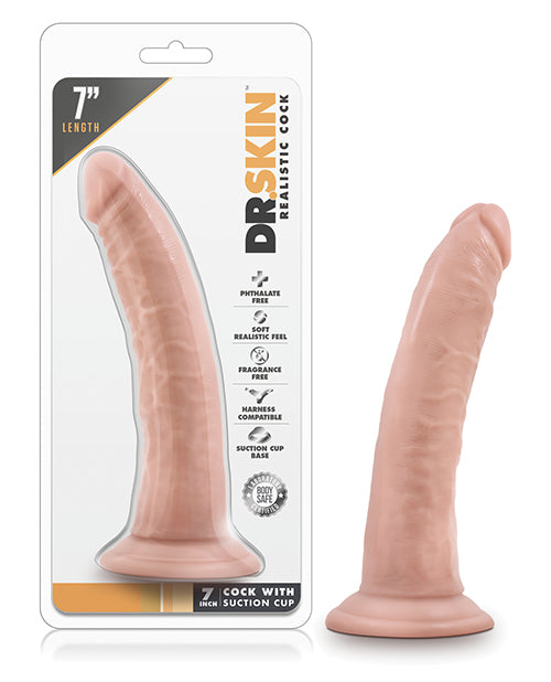 Dr Skin 7 Inch Cock With Suction Cup - Wicked Sensations
