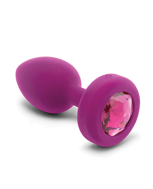 b-Vibe Remote Control Vibrating Jewel Plug-S/M - Wicked Sensations