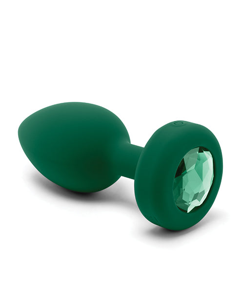 b-Vibe Remote Control Vibrating Jewel Plug-M/L - Wicked Sensations