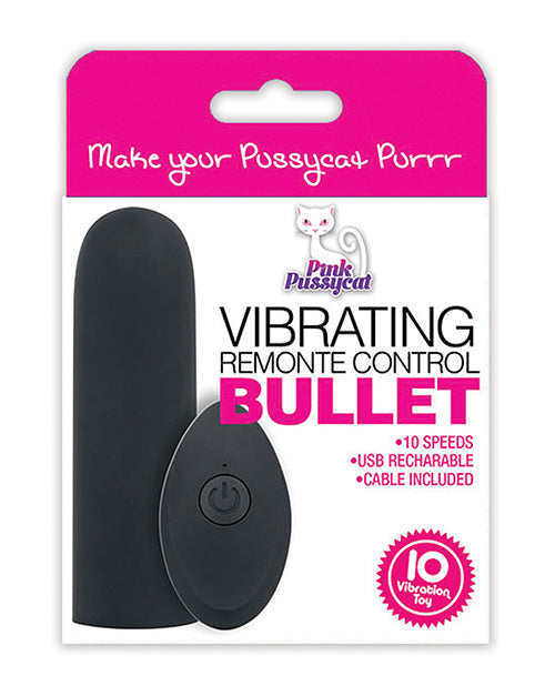 Pink Pussycat Vibrating Remote Control Bullet