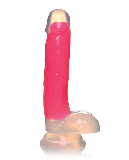 Lollicock Glow 7 Inch Glow-in-the-Dark Silicone Dildo With Balls