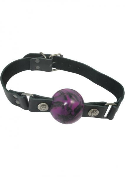2 Inch Large Swirl Silicone Ball Gag - Wicked Sensations
