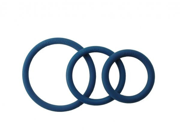 3 Pack Rubber Cock Ring Set - Wicked Sensations