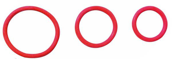 3 Pack Rubber Cock Ring Set - Wicked Sensations